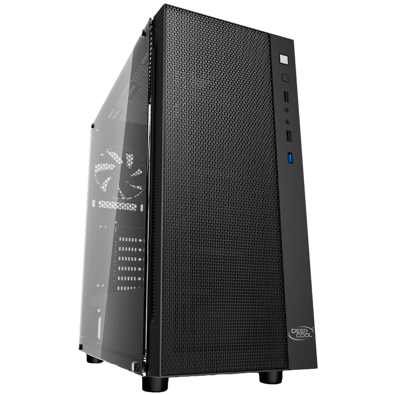 Компьютерный корпус Deepcool MATREXX 55 MESH (DP-ATX-MATREXX55-MESH) без БП, большое боковое окно, черный, ATX
