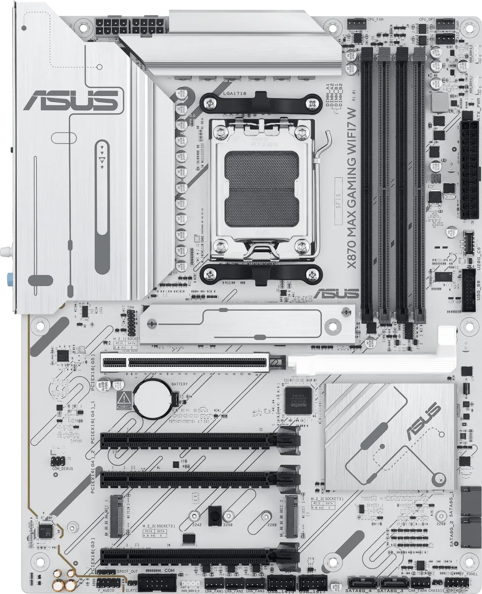 Материнская плата ASUS X870 MAX GAMING WIFI7 W (90MB1LZ0-M0EAY0)