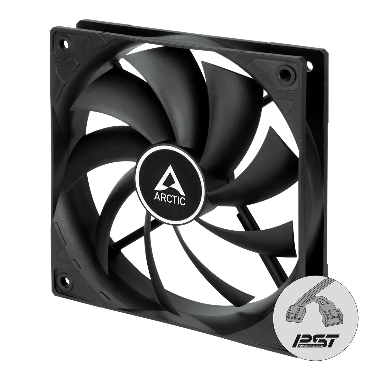 Вентилятор для корпуса Arctic Cooling F12 PWM PST Black ACFAN00200A