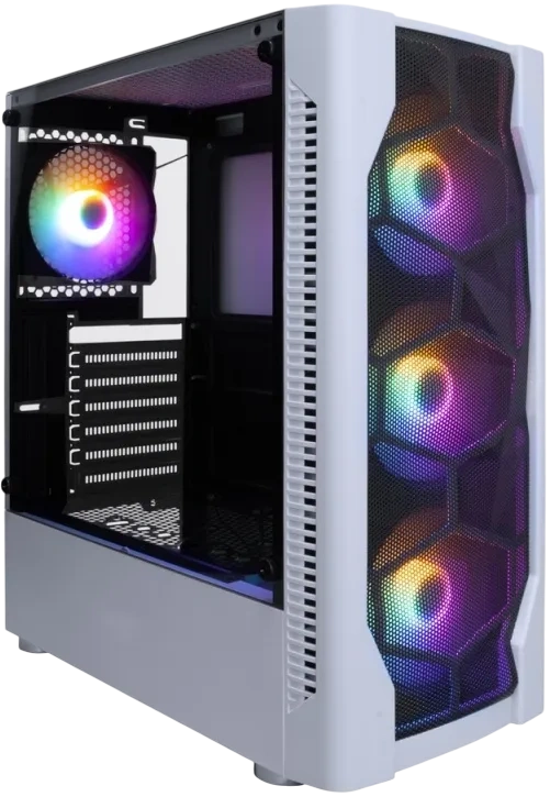 Компьютерный корпус 1STPLAYER DK D4 FRGB White (D4-WH-4F1)