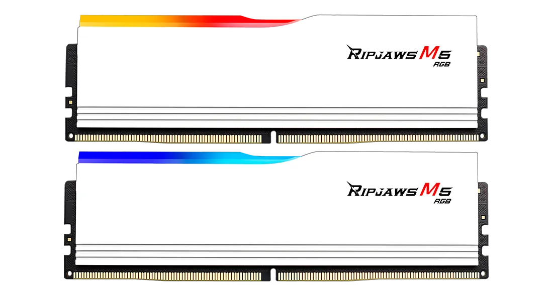 Оперативная память 32 Gb 6000 MHz G.Skill RIPJAWS M5 RGB White (F5-6000J3636F16GX2-RM5RW)