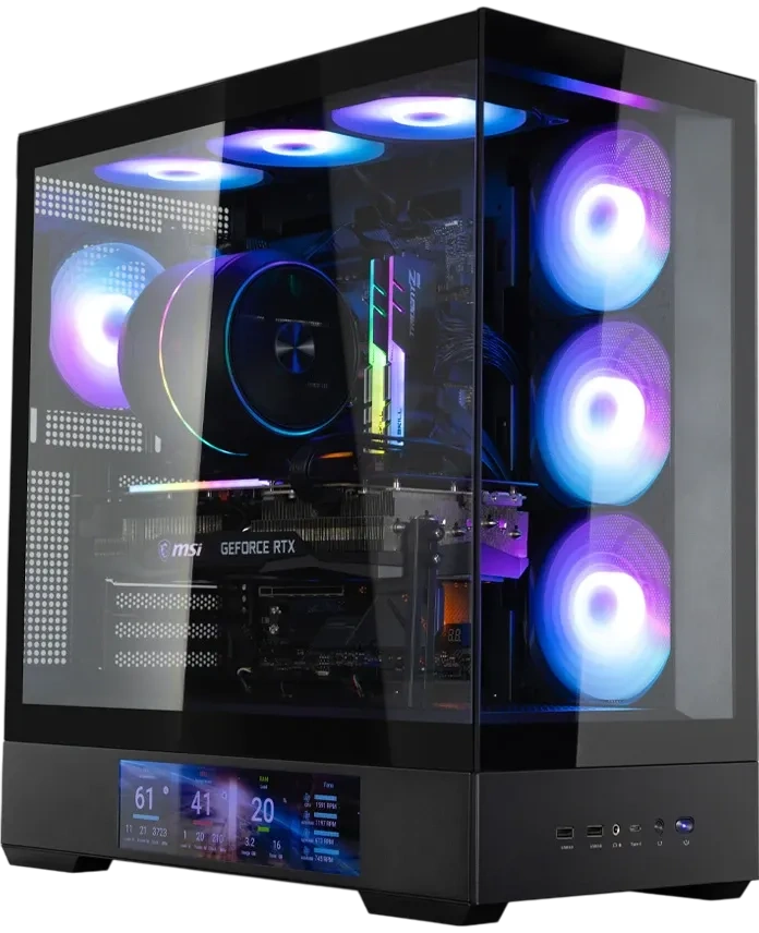 Компьютерный корпус Zalman P40 DS Black ARGB