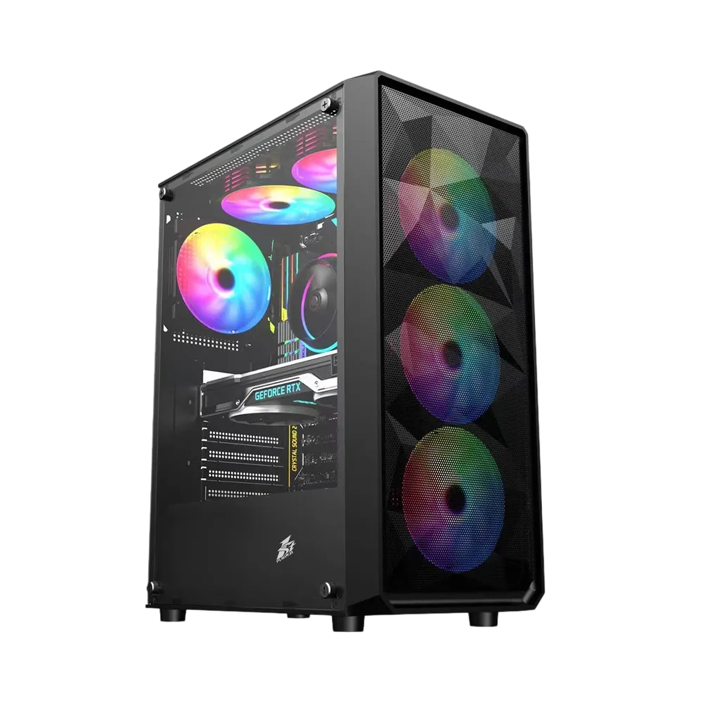 Компьютерный корпус 1STPLAYER FD3 (FD3-BK-4F1) Black