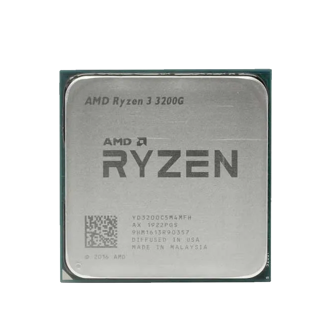 Процессор AMD Ryzen 3 3200G (3.6 ГГц - 4 ГГц / AM4 / кол-во ядер: 4  / TDP 65 Вт), OEM