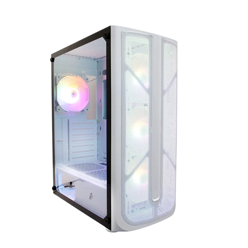 Компьютерный корпус 1STPLAYER FIREBASE X4 (X4-WH-4F1-W) White