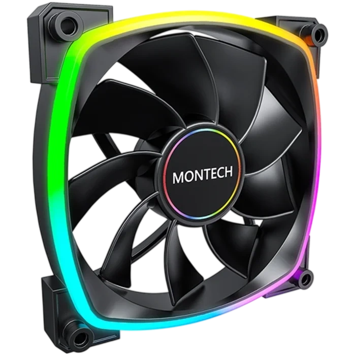 Вентилятор для корпуса Montech RX140 Reverse ARGB Black (RX140B) PWM