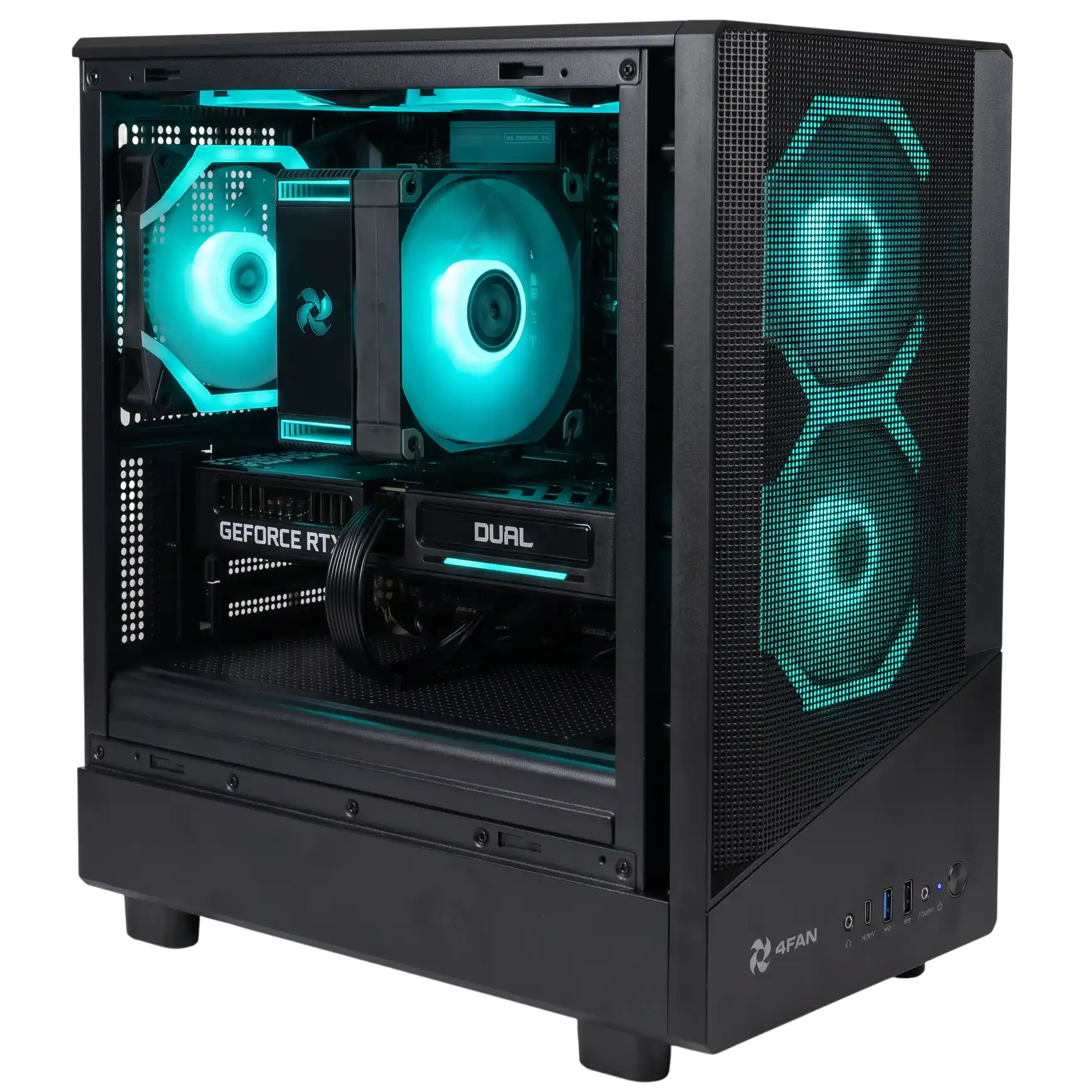 Игровой компьютер 995445 (Core i5-12400F 2.5 ГГц/Intel B760/16 ГБ DDR4 3.2 ГГц/512 ГБSSD /RTX 5060 Ti 8 ГБ/Wi-Fi/650W/4FAN Indigon ARGB)