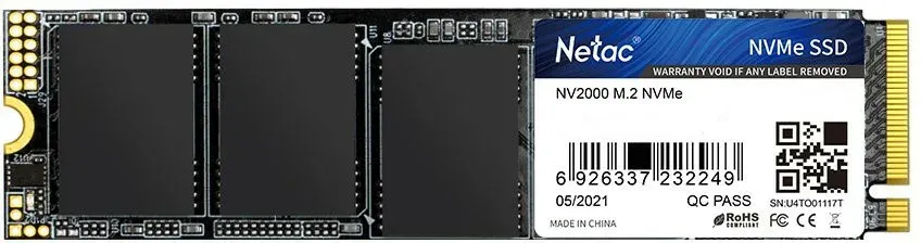 Твердотельный накопитель SSD 256 ГБ M.2 NVMe Netac (NT01NV2000-256-E4X)