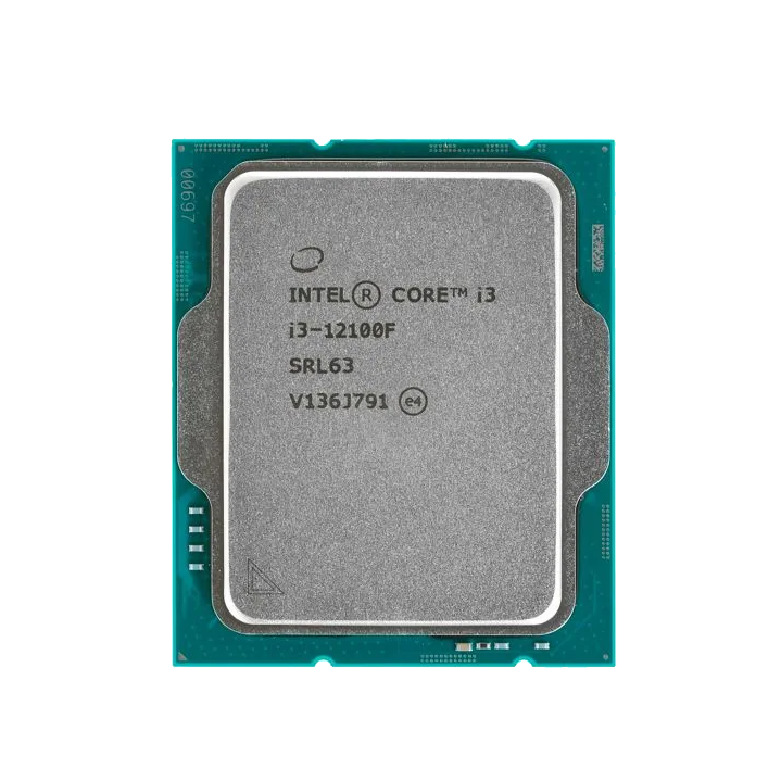 Процессор Intel Core i3-12100F (3.3 ГГц - 4.3 ГГц / LGA1700 / кол-во ядер: 4  / TDP 58 Вт), OEM