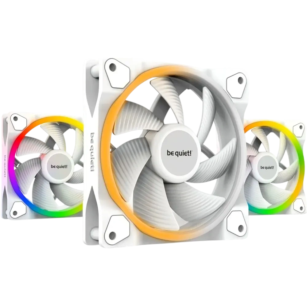 Вентилятор для корпуса Be Quiet! LIGHT WINGS RGB White BL100