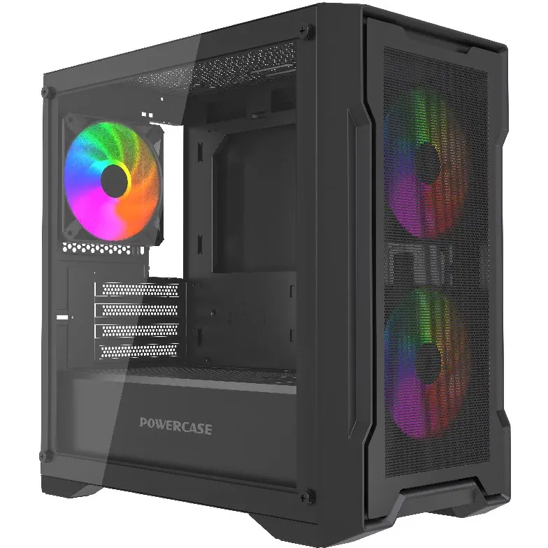 Компьютерный корпус Powercase Mistral Micro X3B ARGB Black (CMMXB-A3)