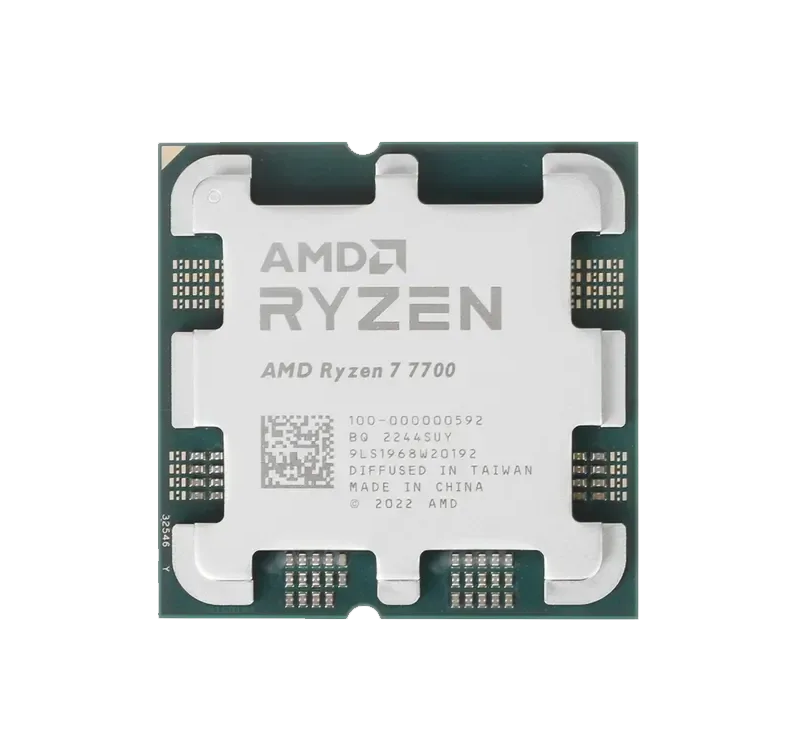 Процессор AMD Ryzen 7 7700 (3.8 ГГц - 5.3 ГГц / AM5 / кол-во ядер: 8  / TDP 65 Вт), OEM