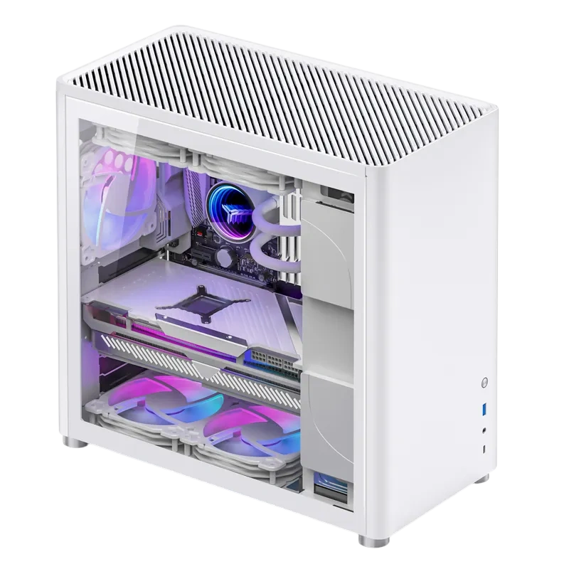 Компьютерный корпус Jonsbo D40 TG White