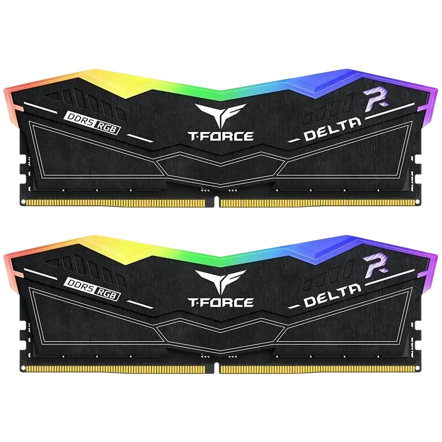 Оперативная память DDR5 32 Gb 6000 MHz Team Group T-FORCE DELTA RGB Black (FF3D532G6000HC28ADC01)