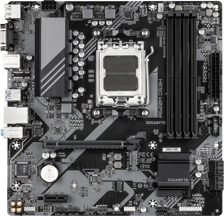 Материнская плата Gigabyte A620M DS3H 2.0