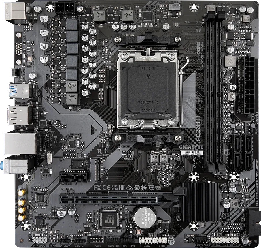 Материнская плата Gigabyte A620M H 2.0