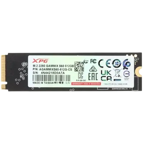 Твердотельный накопитель ADATA XPG 512 Gb AGAMMIX S60 (AGAMMIXS60-512G-CS)