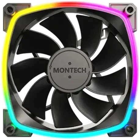 Вентилятор для корпуса Montech RX120 Reverse ARGB Black (RX120B)