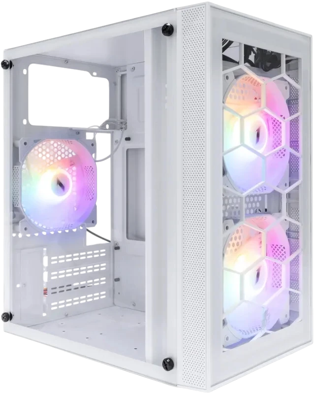 Компьютерный корпус 1STPLAYER FIREBASE X1 LED White (X1-WH-3F1-W)