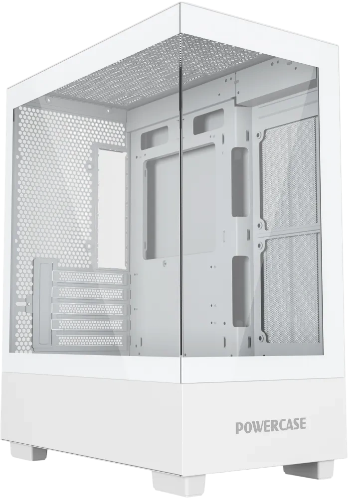 Компьютерный корпус Powercase Vision Micro M TG White (CVMMW-L0)