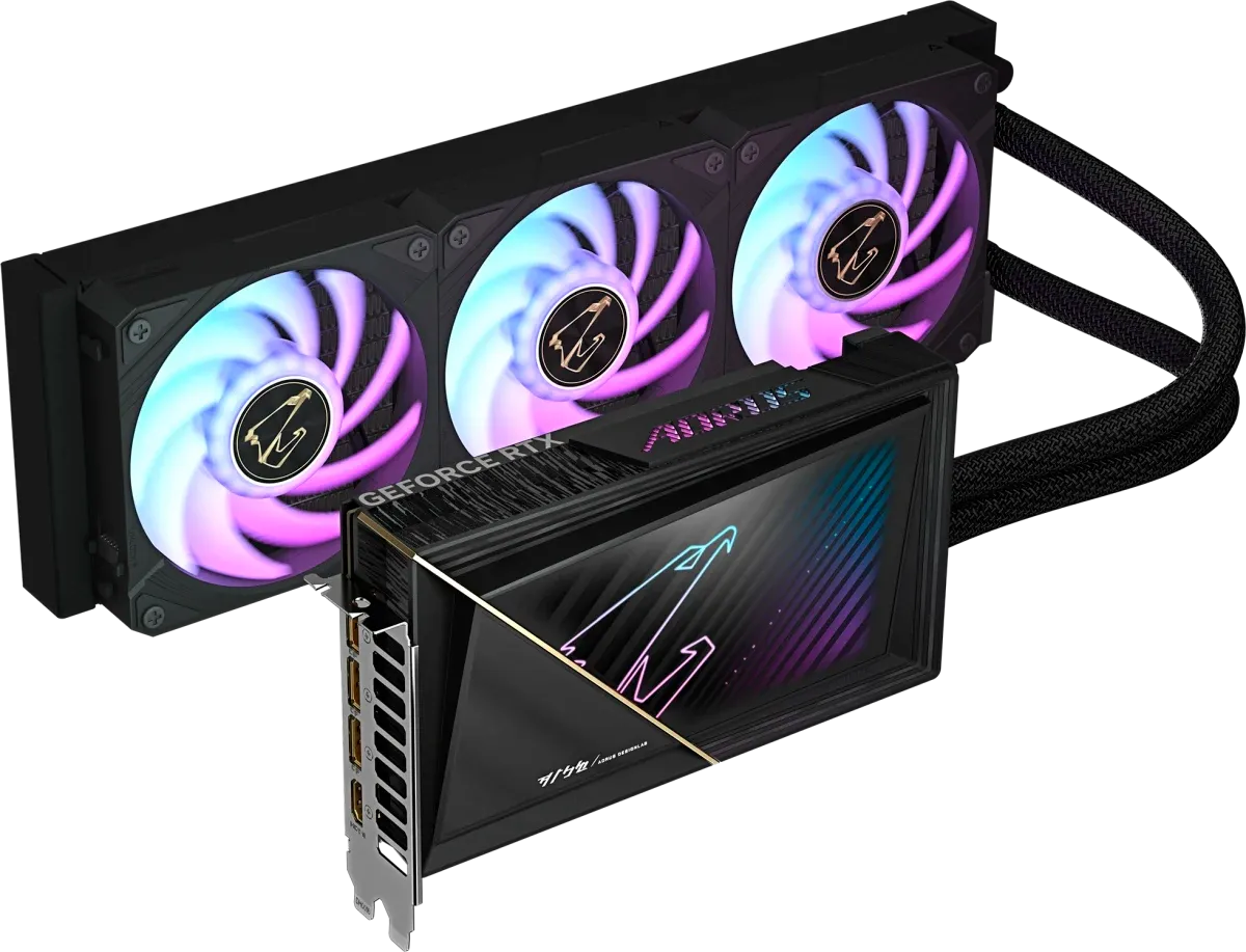 Видеокарта Gigabyte AORUS GeForce RTX 5080 XTREME WATERFORCE 16G (GV-N5080AORUSX W-16GD)
