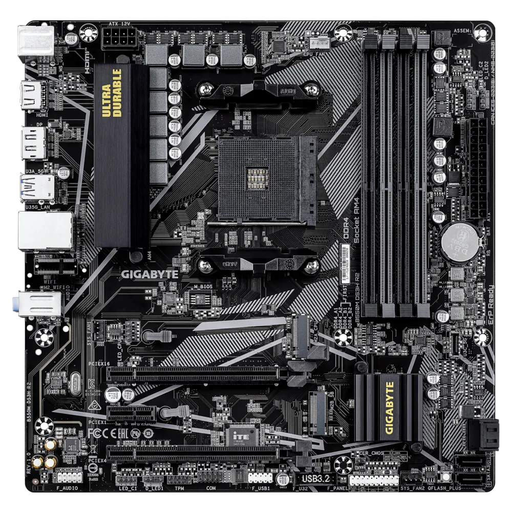 Материнская плата Gigabyte B550M DS3H R2