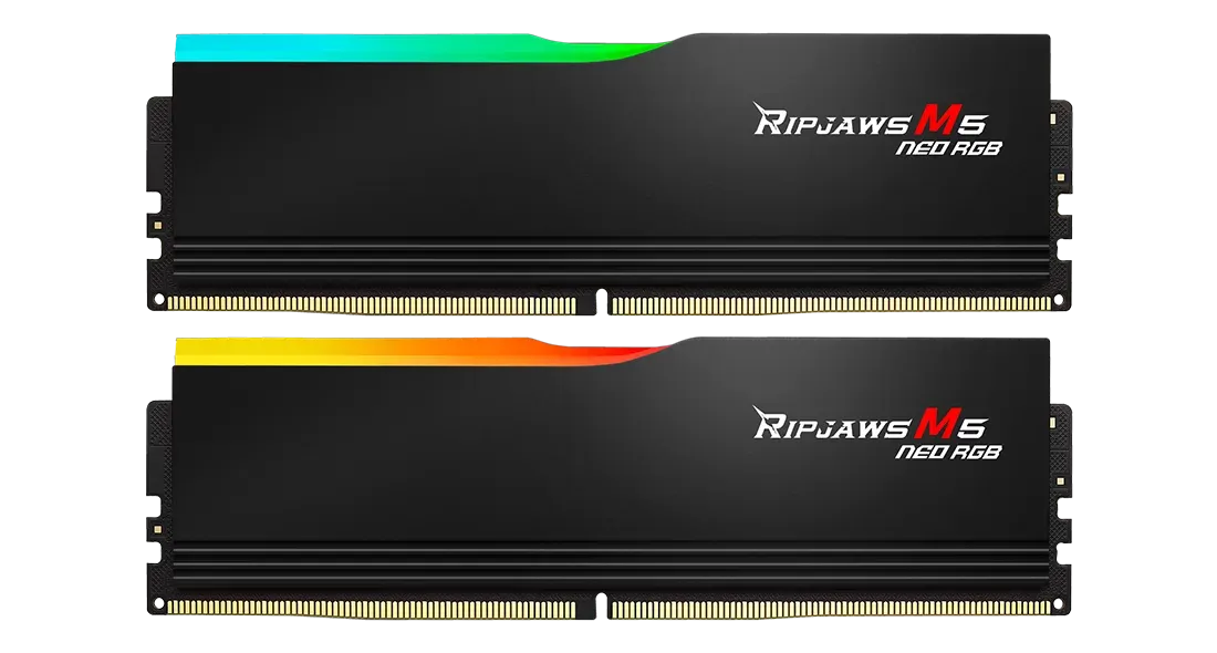 Оперативная память DDR5 64 Gb 6000 MHz G.Skill RIPJAWS M5 NEO RGB (F5-6000J3636F32GX2-RM5NRK)