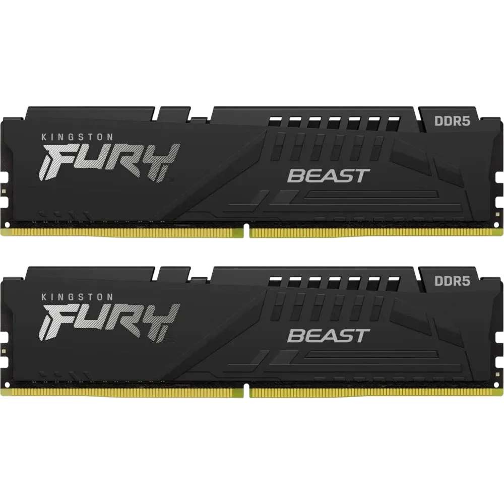 Оперативная память DDR5 64 Gb 6000 MHz Kingston FURY Beast Black (KF560C30BBK2-64)