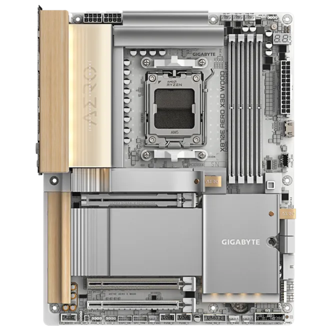 Материнская плата Gigabyte X870E AERO X3D WOOD