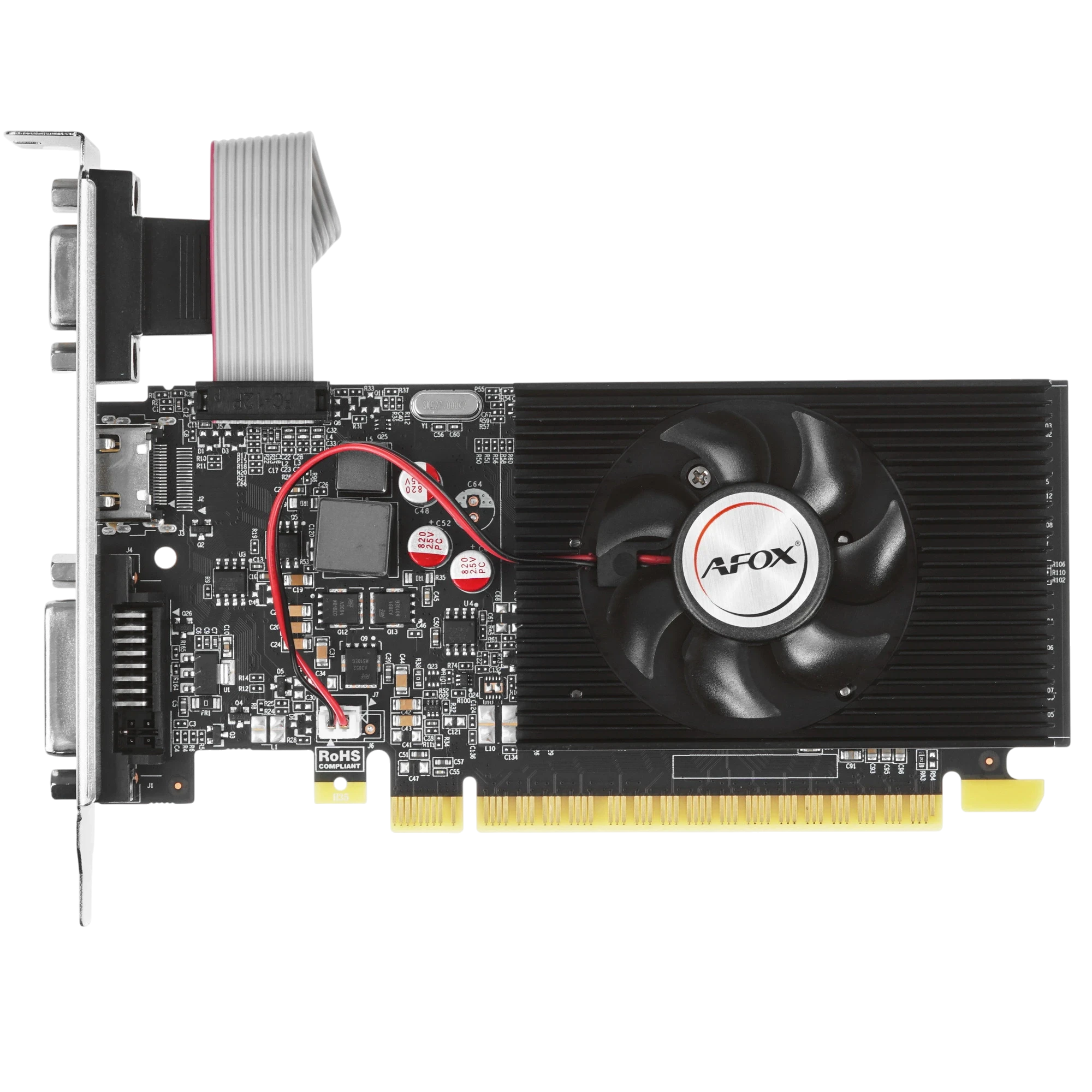 Видеокарта Afox GeForce GT 740, AF740-4096D3L3 (4GB, GDDR3, 128bit, VGA, DVI, HDMI, LP, Single Fan)