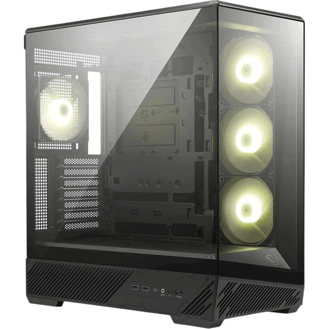 Компьютерный корпус MSI MAG PANO 130R PZ ARGB TG Reverse Blade Fan Black (306-7G32R21-HH9)