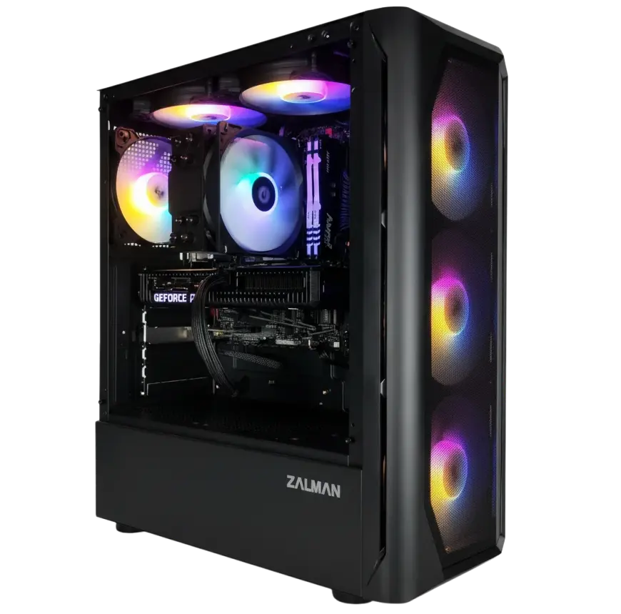 Игровой компьютер 992602 (Ryzen 7 7700X 4.5 ГГц/AMD B650/32 ГБ DDR5 6 ГГц/1024 ГБ SSD/RTX 5060 Ti 16 ГБ/Wi-Fi/650W/ALSEYE Audin-BK ARGB Black)