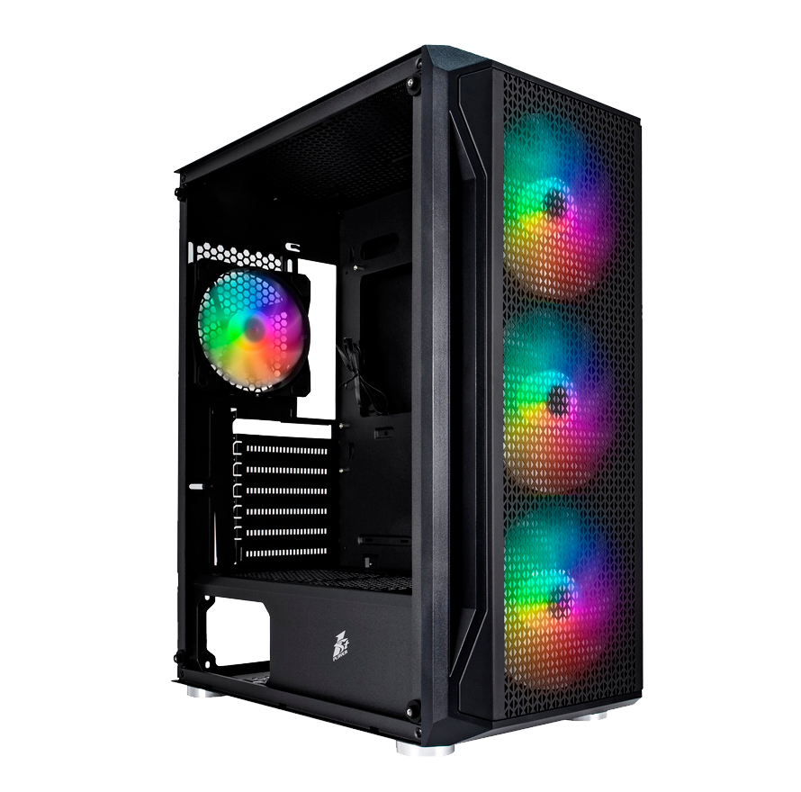 Компьютерный корпус 1STPLAYER FIREBASE X5 (X5-3G6P-1G6) черный