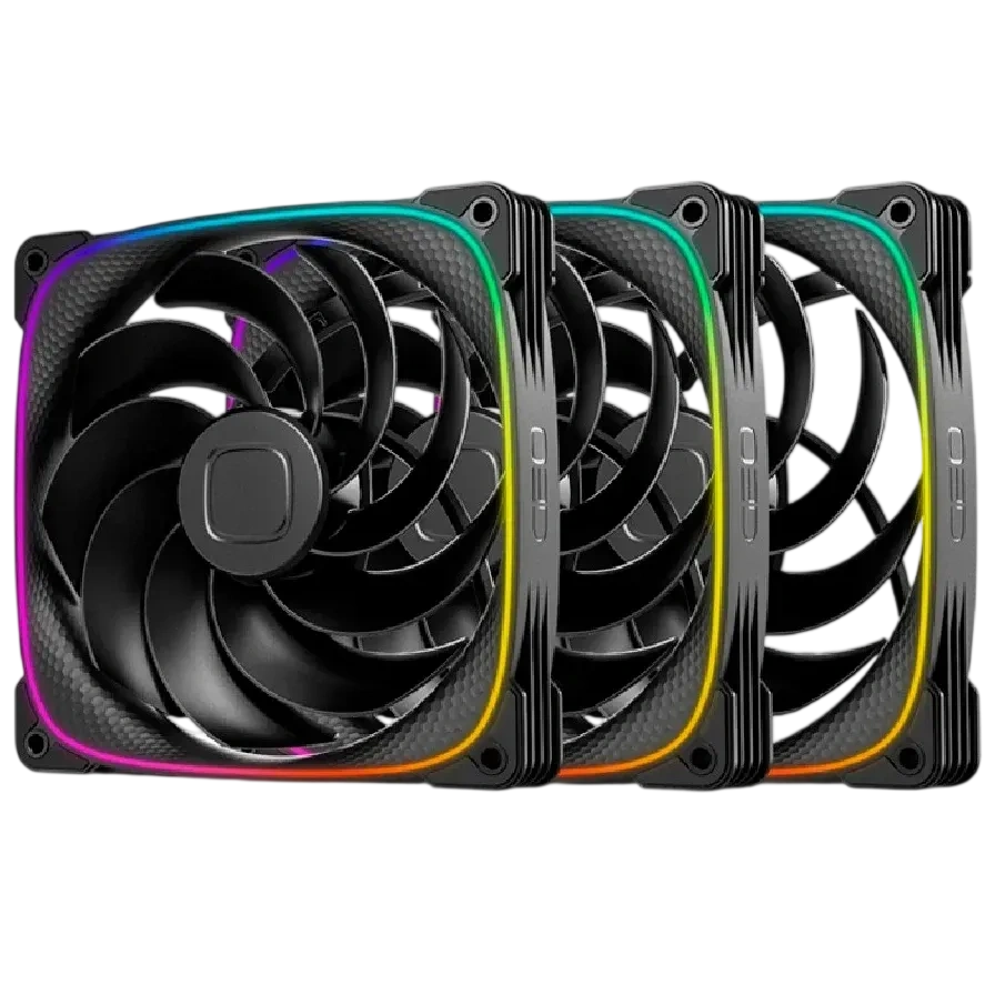 Комплект вентиляторов для корпуса Geometric Future Squama 2503RB-14 Reverse ARGB Black (1F2503R314000)