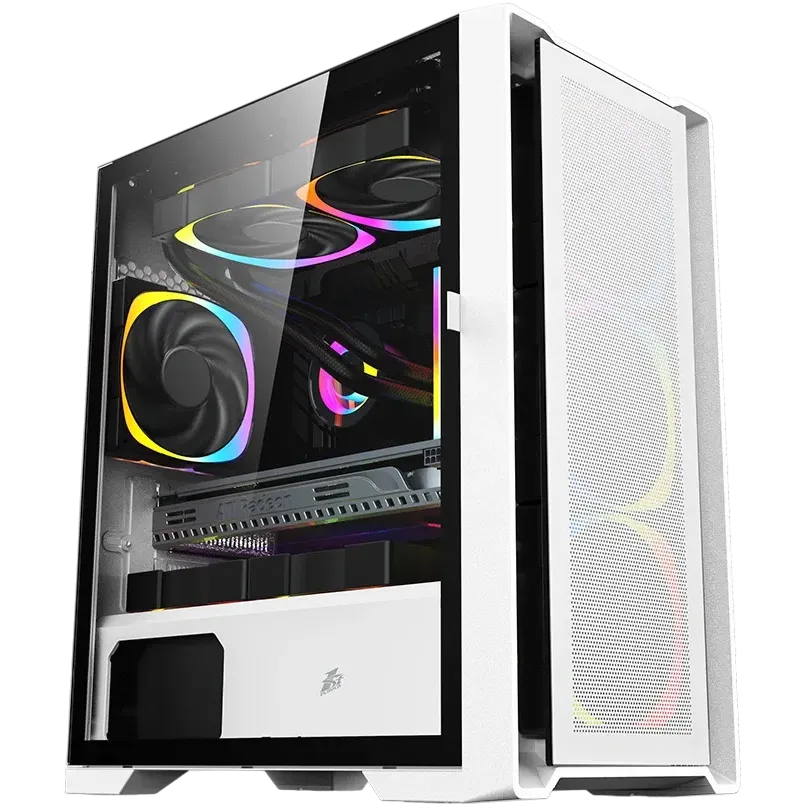 Компьютерный корпус 1STPLAYER TRILOBITE T4 MESH ARGB White (T4-WH-4FS7-W)
