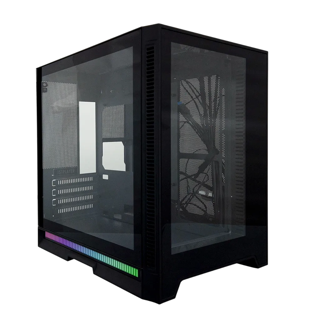 Компьютерный корпус 1STPLAYER STEAM PUNK SP6 TG (SP6-G-BK) Black