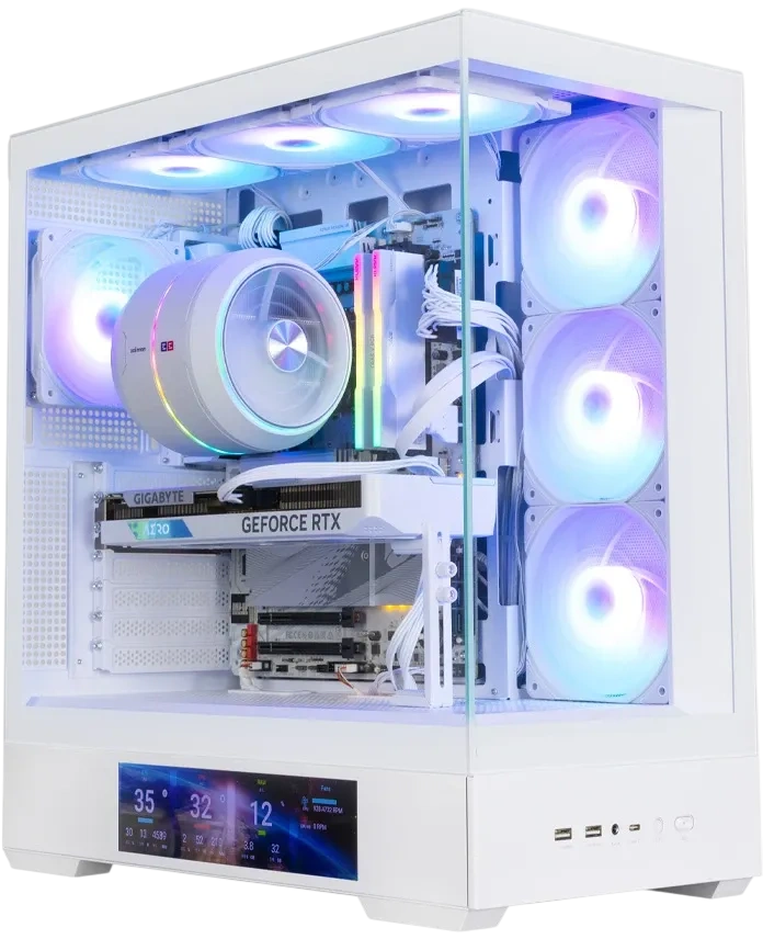 Компьютерный корпус Zalman P40 DS White ARGB