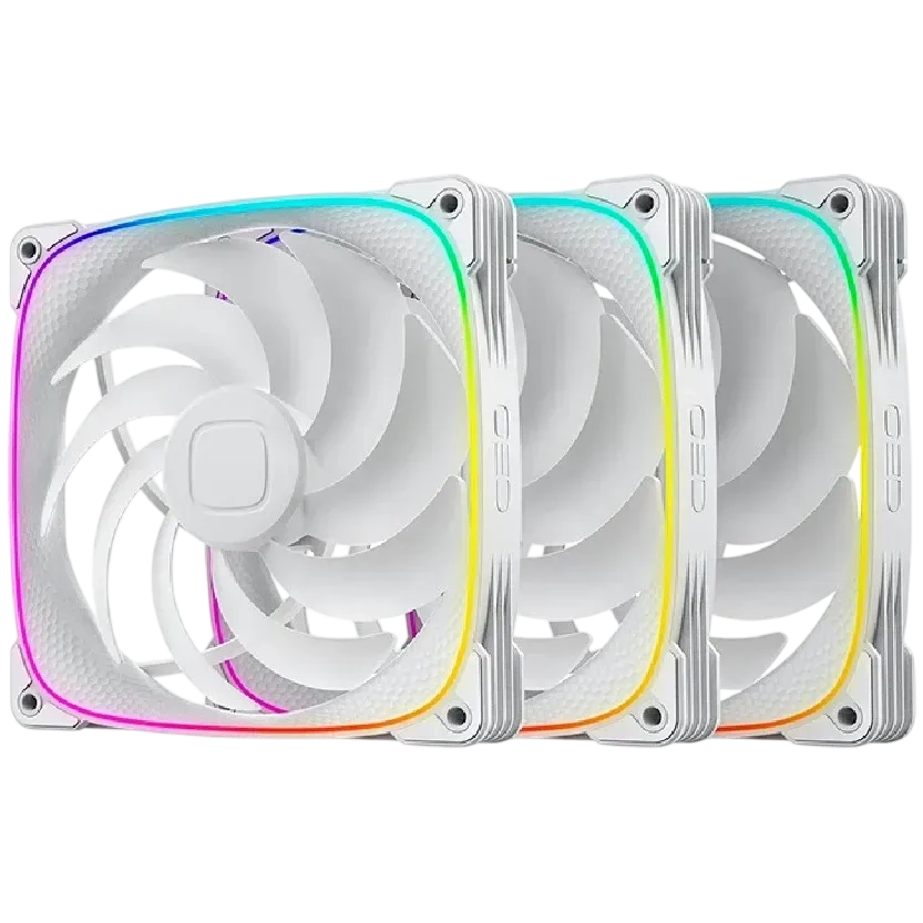 Комплект вентиляторов для корпуса Geometric Future Squama 2503W-14 ARGB White (1F2503W314000)