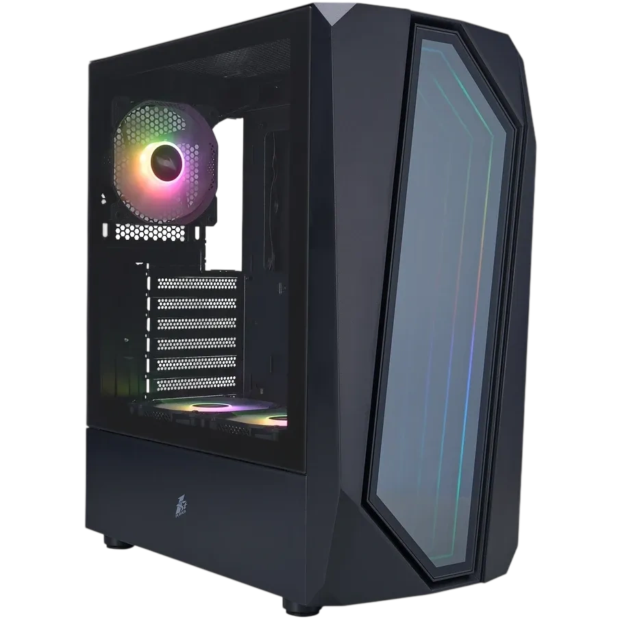 Компьютерный корпус 1STPLAYER INFINITE SPACE IS6 ARGB Black (IS6-BK-2F7R-1F7)