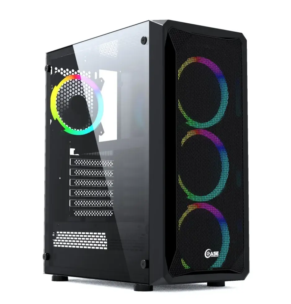 Компьютерный корпус Powercase Mistral X4 MESH LED CMIXB-L4 Black