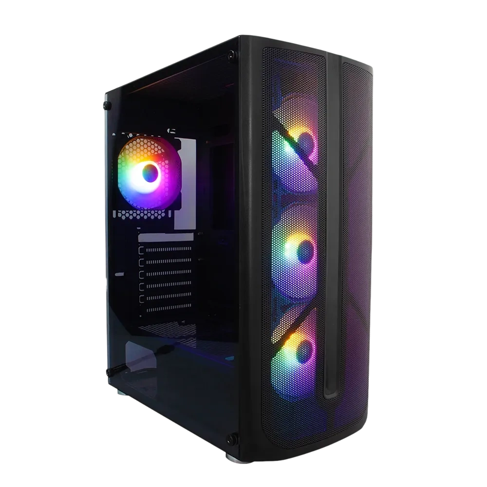 Компьютерный корпус 1STPLAYER FIREBASE X4 (X4-BK-4F1) Black