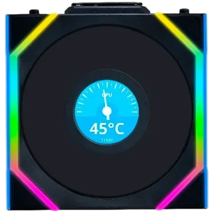 Вентилятор для корпуса Lian Li UNI FAN SL WIRELESS LCD 120 Reverse Blade ARGB Black 12RSLLCD1W1B (G99.12RSLLCD1W1B.R0)