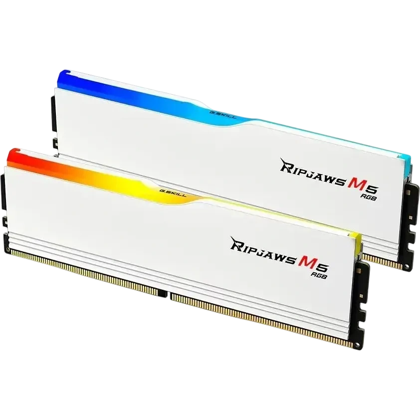 Оперативная память DDR5 32 Gb 6000 MHz G.Skill RIPJAWS M5 RGB White (F5-6000J3040F16GX2-RM5RW)