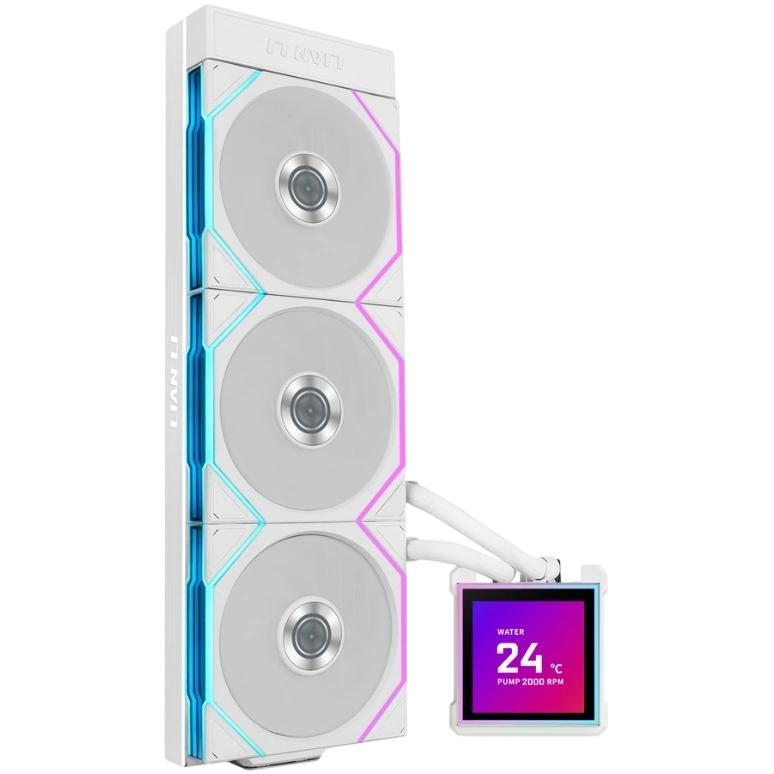 Система жидкостного охлаждения для процессора Lian Li HydroShift II LCD-S 360TL (GHS2LCDS36TW) White (G89.GHS2LCDS36TW.R0)