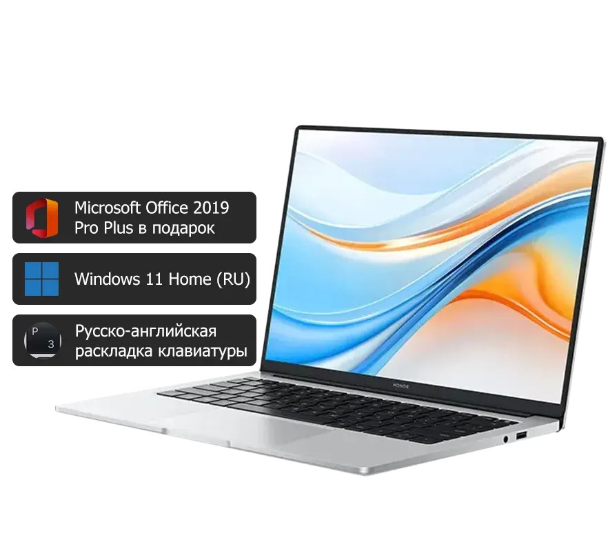 Ноутбук HONOR MagicBook X 14 2023 (Core i5-12450H/14 Ноутбук HONOR MagicBook X 14 2023 (Core i5-12450H/14
