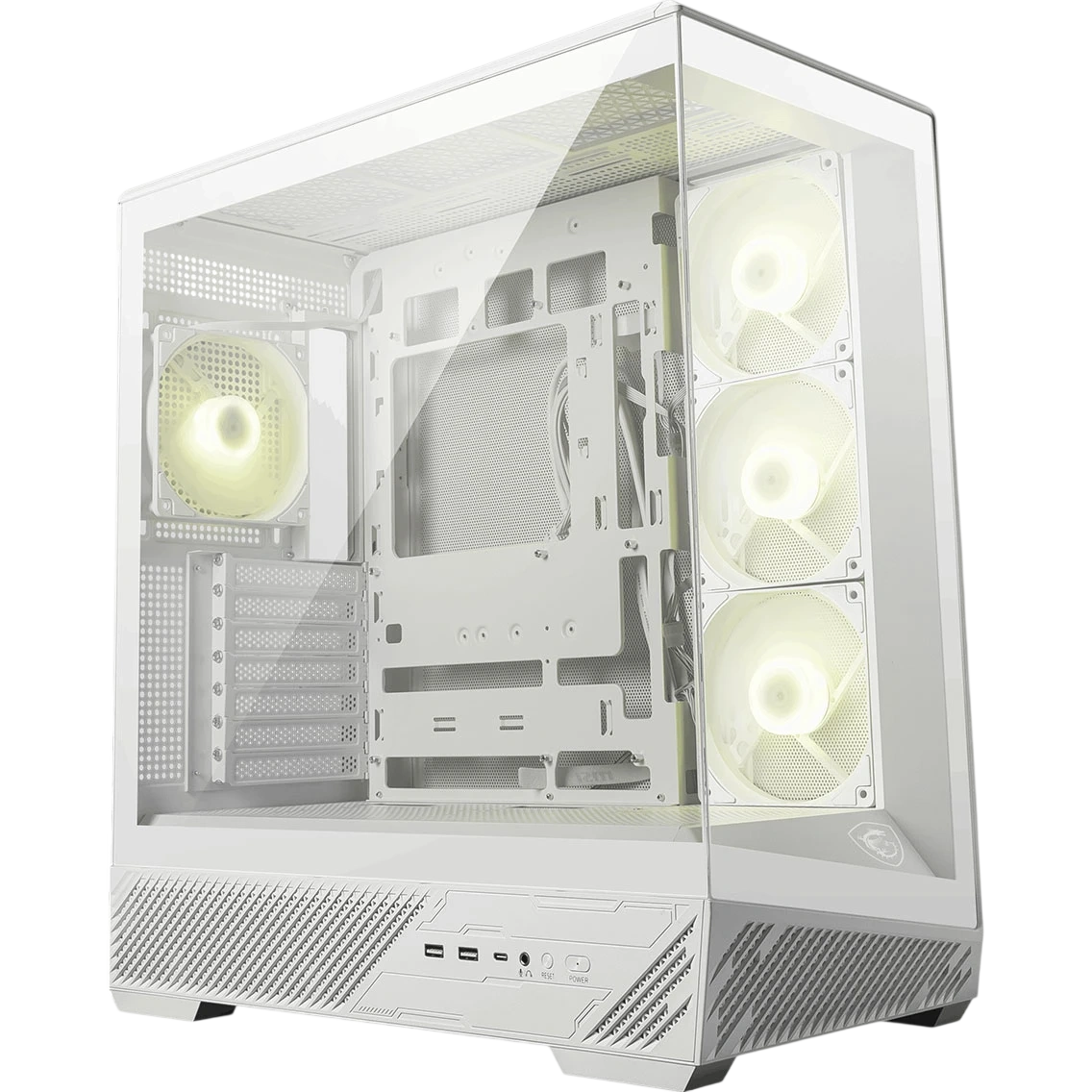 Компьютерный корпус MSI MAG PANO 130R PZ ARGB TG Reverse Blade Fan White (306-7G32W21-HH9)