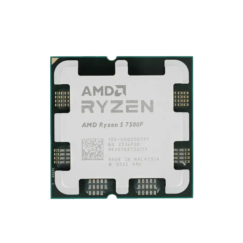 Процессор AMD Ryzen 5 7500F (3.7 ГГц - 5 ГГц / AM5 / кол-во ядер: 6  / TDP 65 Вт), OEM