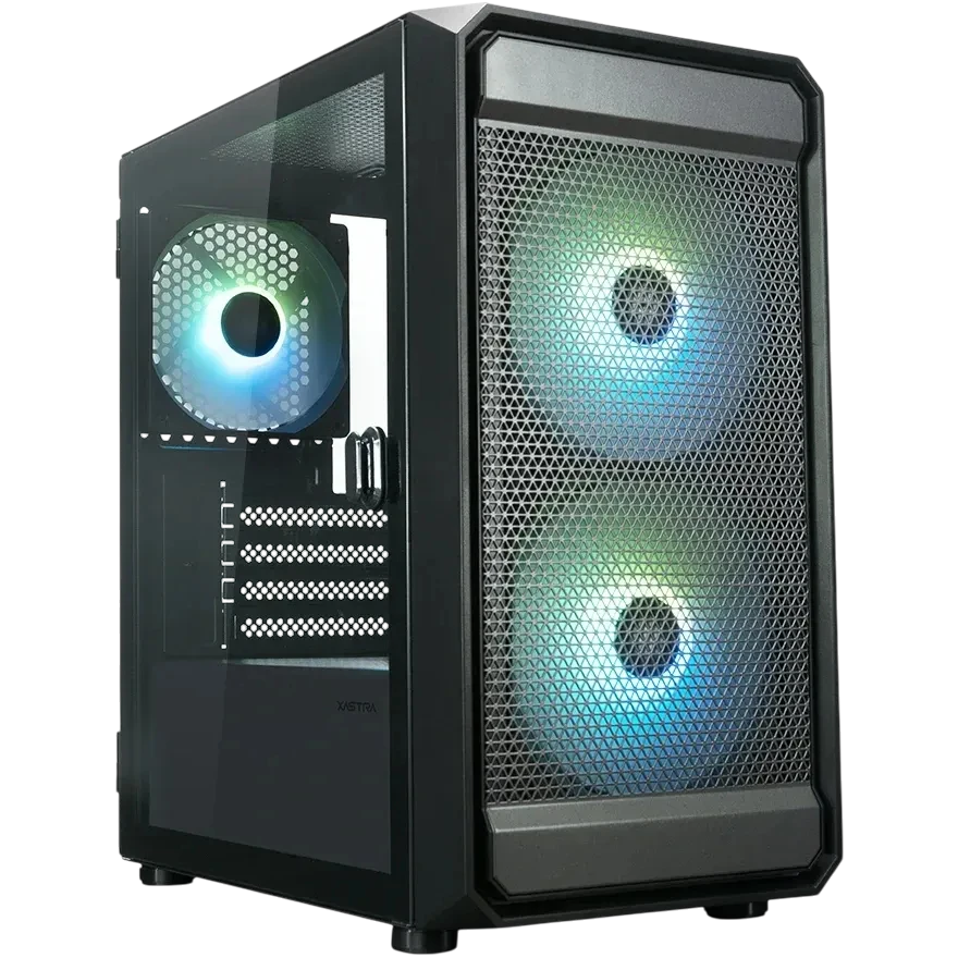 Компьютерный корпус XASTRA A303M 3ARGB-C6 TG Black (A303M-2FC14A-1FC12A-C6-D)