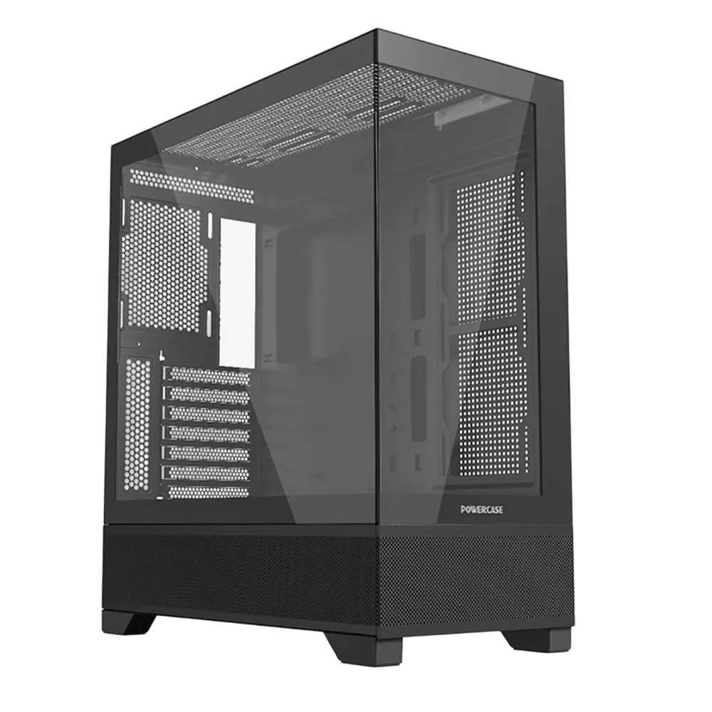 Компьютерный корпус Powercase Luminous TG Black CLB-L0