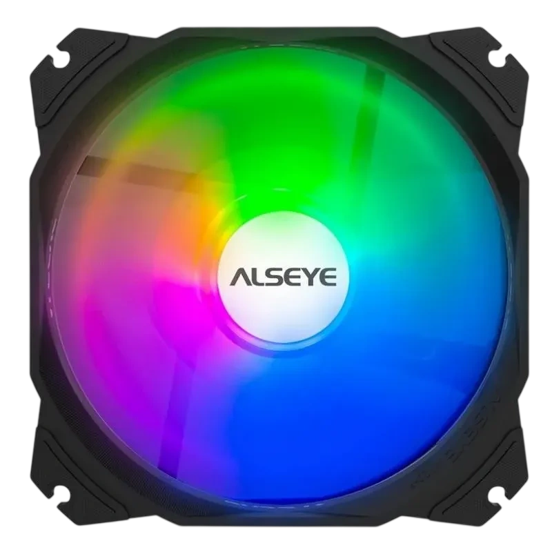 Вентилятор для корпуса ALSEYE Black M120-PB RGB
